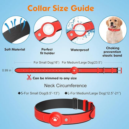 New GPS Tracker for Dogs: Smart Pet Collar with Real-Time Tracking,No Monthly Fee/Subscription (iOS & Android) Waterproof, Anti-Lost,365-Day Long Battery Life GPS Tracker Dog Collar(Tracker Included)
