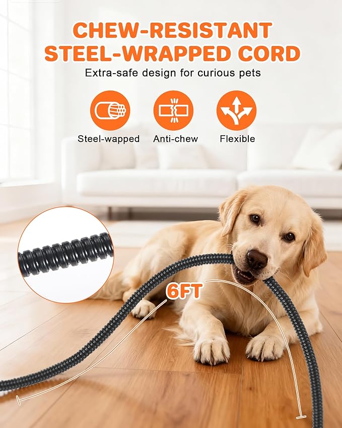 Roicaholy Pet Heating Pad - Waterproof Cat Heating Pad with Removable Cover for Outdoor Indoor Use, Continuous Heat, 15.7x11.8 in, 6ft Cord, 45W, Black