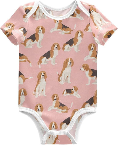 Bright Emotions Raccoons Baby Short Sleeve Bodysuits Romper Unisex Infant Outfit Wrapping Clothes for Boy Girl kids 3M