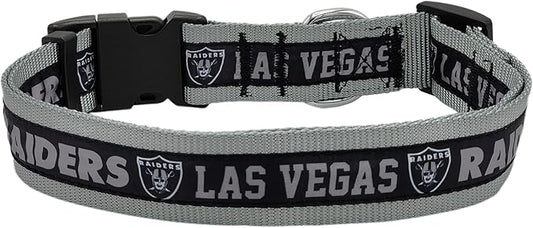Pets First NFL Raiders Licensed PET COLLAR, Extra Large - Heavy-Duty, Strong, and Durable Dog Collar. Available in 31 Football Teams and 4 Sizes