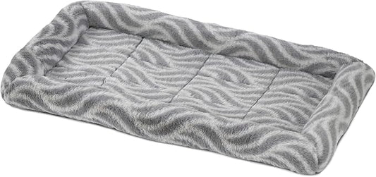 MidWest Homes For Pets QuiteTime Deluxe Wave Bolster Bed for Small Dogs; Easily Machine Wash and Dry; Gray; 22"; 40222-WVGY (Pack of 2)