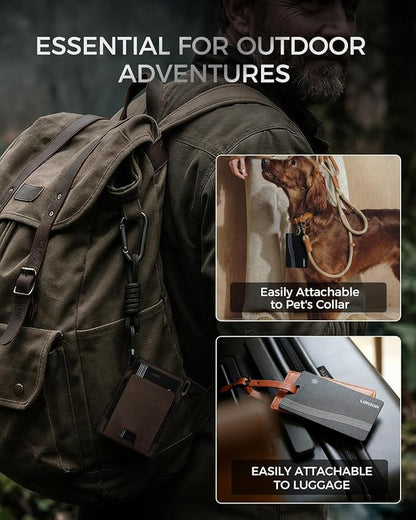 Wallet Tracker Card (iOS Only) Apple MFi Certified Slim Tracking Card, Rechargeable Bluetooth AirTag Smart Card for Apple Find My, GPS Item Finder IP68 Waterproof Locator for Keys, Pets, Luggage