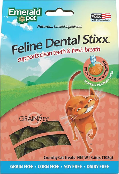 Emerald Pet Feline Dental Stixx (Salmon)