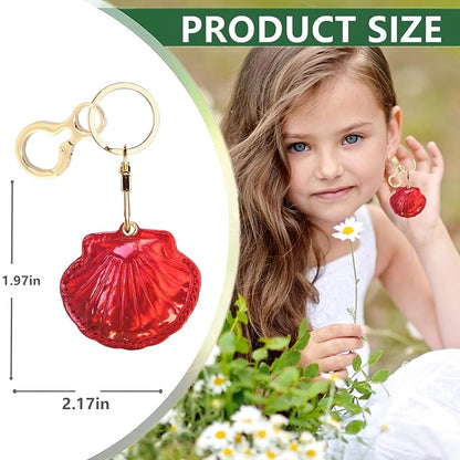 Leather Keychain Holder Case Compatible with AirTag,Cute Protective Bright Cover with Keyring,Anti-Scratch Finder GPS Tracker Case for Wallet Keys,bag,pets,Backpack(Red)