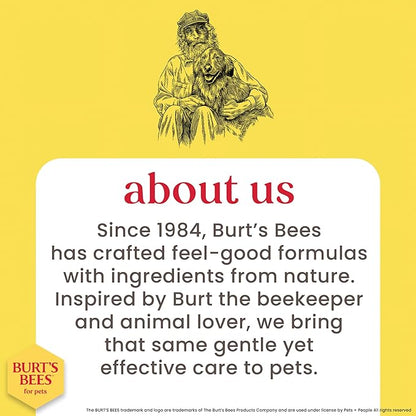 Burt's Bees for Pets Cat Dander Remover Wipes, Unscented Soft Grooming Cloths with Colloidal Oat Flour + Aloe, Helps Reduce Flaking Between Baths for Cats & Kittens, 50 Count - 6 Pack