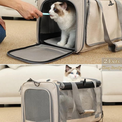 Small Dogs Carriers Soft Airline Approved Cats Carrier for Puppy Travel Bag Softsides Puppy Carry,Soft-Sided,Pets Small Animals Rabbits Bunny Outdoor (Blue2)