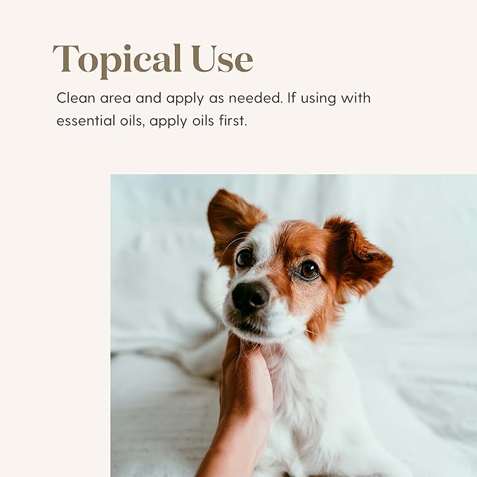 Young Living Animal Scents Pet Skin Ointment | 6.3 oz | Botanical Pet Balm with Tea Tree, Geranium & Patchouli Oils | Conditioning Ointment for Paws, Nose & Coat | Grooming Care for Dogs & Animals