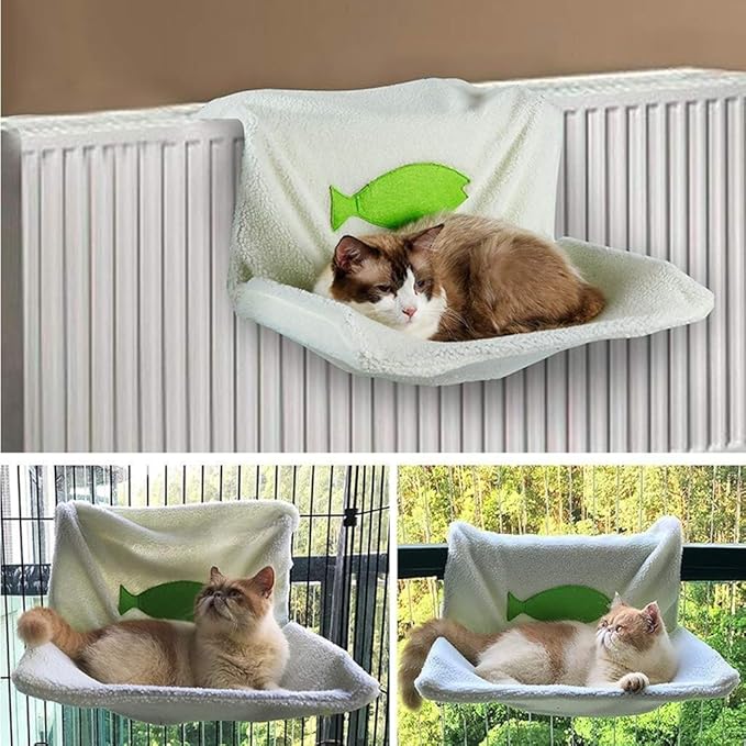 Pet beds, Cat Hammock Warm Cat Litter Steel Frame Cat Bed Portable Pet Mattress 48x30x25cm Pet Bed