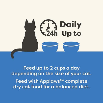 Applaws Natural Wet Cat Food in Gravy, Limited and Natural Ingredients, High Protein with No Artificial Additives, Fish Selection in Gravy (16 x 2.12 oz Easy-Open Cups)