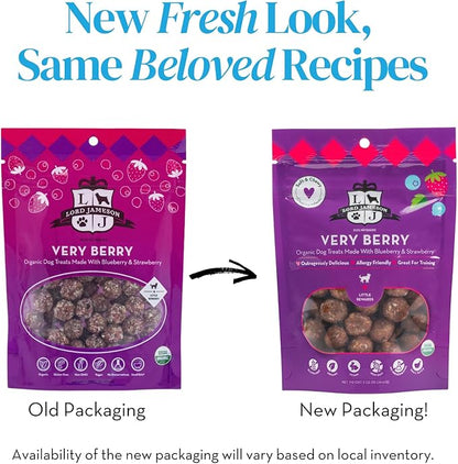 Lord Jameson: Very Berry 3oz - Small Breed Dog Treats - Soft & Chewy, Antioxidant Rich, Training & Little Rewards