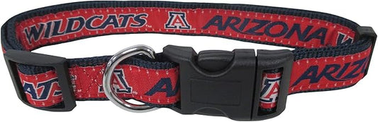 Pets First Collegiate PET Collar OLD VERSION Arizona Wildcats Dog Collar, Size Small. Best Sports Team Collar for Dogs & Cats. A Shiny & Colorful Dog & Cat Collar Licensed by The NCAA