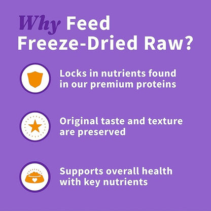 Halo Freeze Dried Raw Dog Food Topper, Beef And Salmon Recipe, For Skin & Coat Support, Real Meat Topper, Omega 3 Fatty Acids, 1lb Bag