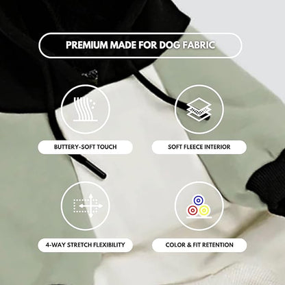 Spark Paws Human Hoodie - Premium Quality, Buttery Soft, Superior Comfort and Fit, Calming Fleece Interior, Suitable for All Styles - Olive Cream - 2XL
