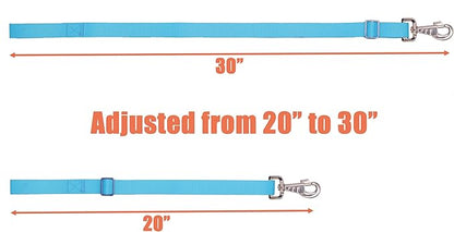 Adjustable Nylon Bucket Strap （3 Pack）- for Hay Nets, Water Buckets, Hanging Strap,Horse Outdoor Feeders,Heavy Duty Horse Water Feed, 30" (Hurricane Blue)