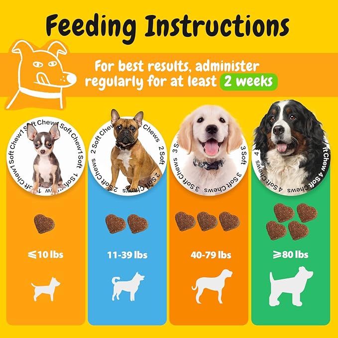 PENPEN Dog Allergy Relief Chews, Dog Itching Skin Relief, Omega 3 for Dogs Itch Supplement, Relieve Seasonal Allergy, Provide Immune Support (Peanut Butter Chews, 50ct)