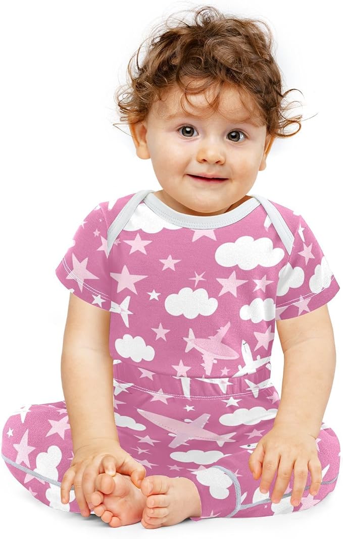 Baby Clothes Set Infant Bodysuits Pants Sets 0-24M For Boys Girls