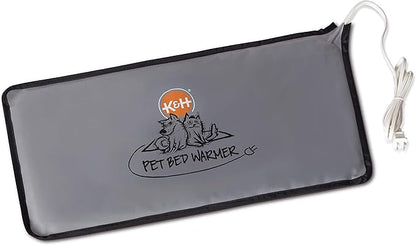 K&H Pet Products Pet Bed Warmer, Turn Any Pet Bed Into a Heated Cat or Dog Bed, Waterproof Indoor Heated Warming Pad Insert, Automatic Temperature, Safety Listed - Large 24.5 X 11.75in Gray