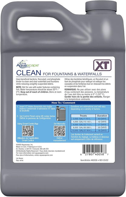 Aquascape Clean Water Treatment for Smart Fountain Dosing System XT, 64 oz. / 1.89L, 40058