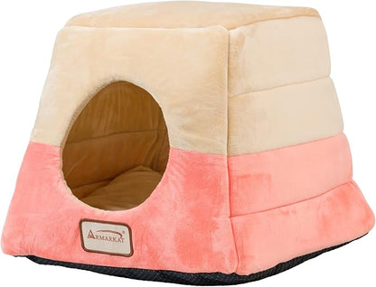 Armarkat Cat Bed, C07CCS/MH, Orange and Beige