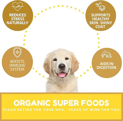 Dog Mamma's Organic Peanut Butter Banana Recipe - Certified Organic Dog Treats 6 oz