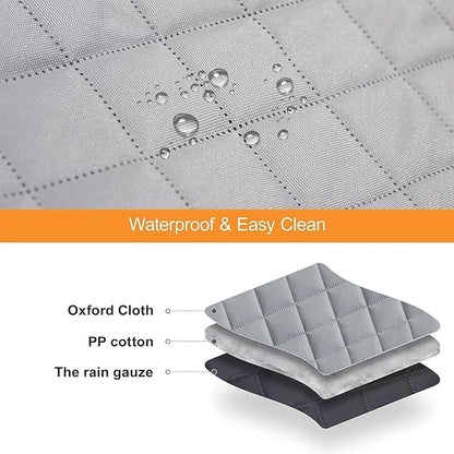 GXT Dog Back Seat Cover Protector for Cars SUV and Trucks with Mesh Window, Scratchproof Nonslip and Waterproof Material