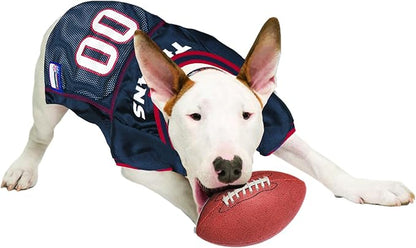 NFL Housotn Texans Dog Jersey, Size: Small. Best Football Jersey Costume for Dogs & Cats. Licensed Jersey Shirt