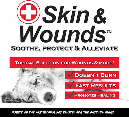 Show Out Skin & Wounds Spray for Dogs — Helps Control Dog Mange & Itchy Skin | Natural Relief for Hot Spots, Ringworm & Dermatitis | Gentle, Vet-Level Care (8 oz)