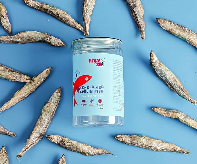 Arya Sit! - Freeze-Dried Single Ingredient Dog Treats (Capelin Fish)