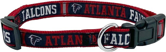 Pets First NFL Atlanta Falcons Licensed PET COLLAR, Small - Heavy-Duty, Strong, and Durable Dog Collar. Available in 31 Football Teams and 4 Sizes