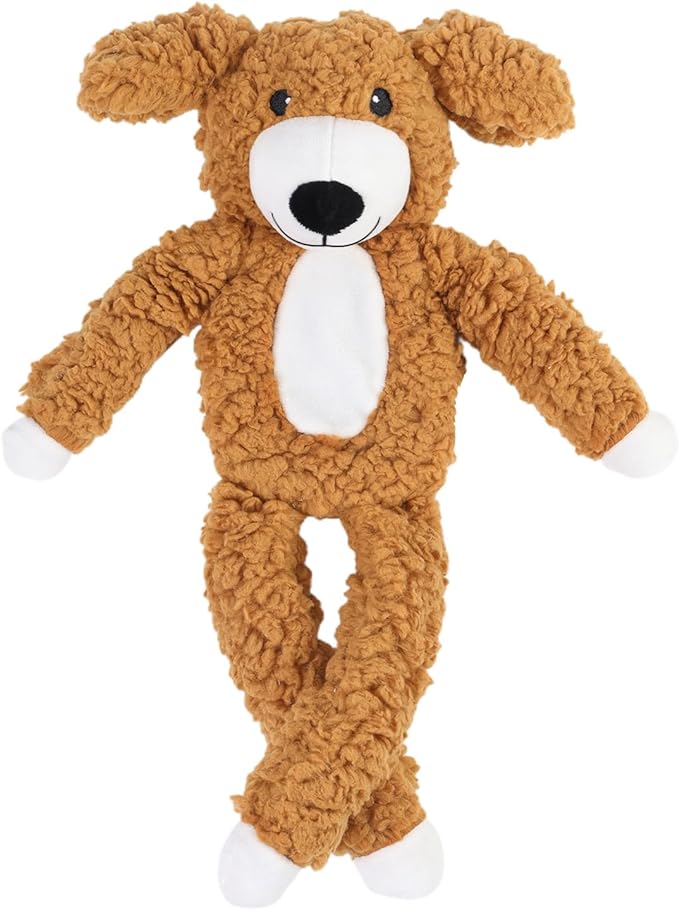 DODODOLA Dog Toys Plush Partial Stuffing Puppy Chew Toys for Teething Soft Squeaky Dog Toy to Keep Them Busy for Small Medium Big Large Dogs Pet