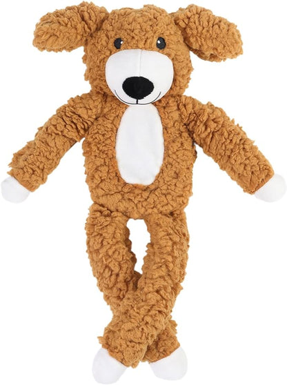DODODOLA Dog Toys Plush Partial Stuffing Puppy Chew Toys for Teething Soft Squeaky Dog Toy to Keep Them Busy for Small Medium Big Large Dogs Pet