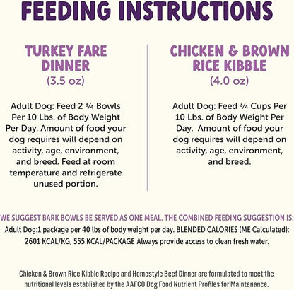 On The Go Dog Food, Turkey Fare Dinner - 7.5 oz Trays (6 Count), Made in The USA with Real Turkey