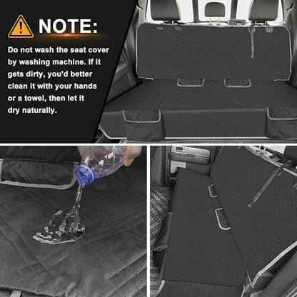 Dog Car Seat Cover Compatible with Toyota Highlander 2013-2024 2025, Waterproof Pet Bench Seat Cover for Back Seat, 600D Heavy Duty Scratch Proof Nonslip Truck Seat Covers for Dogs