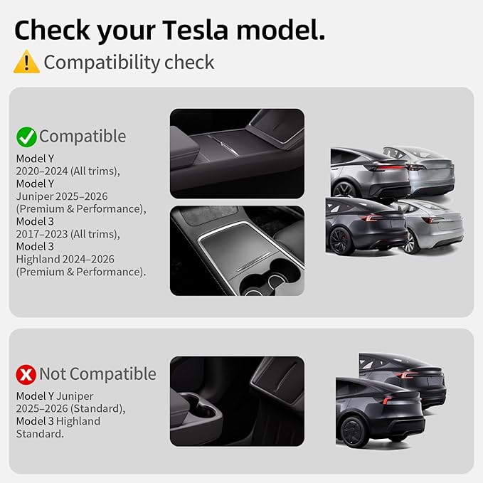 2Pcs for Tesla Model 3/Y 2017-2026 Juniper/Highland(Not for Standard), Leather Seat Back Kick Protectors Accessories, Kids Mats Waterproof Pet Covers