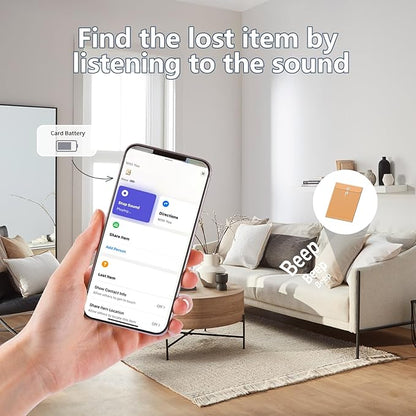 Wallet Tracker Card,MFi Certified Smart Tracker Compatible with iOS-Find My App,Ultra Slim 0.07in,IP68 Waterproof,Supports Wireless chargingTracker Card for Wallets,Luggage and Pets(iOS only)
