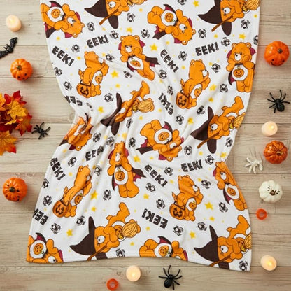Care Bears Trick-or-Sweet Bear Bedding Super Soft Cozy Plush Throw, 46 in x 60 in, (Officially Licensed Product) by Franco Collectibles