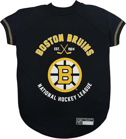 Pets First NHL Boston Bruins Tee Shirt for Dogs & Cats, Medium. - are You a Hockey Fan? Let Your Pet be an NHL Fan Too!, Medium Hockey T-Shirt
