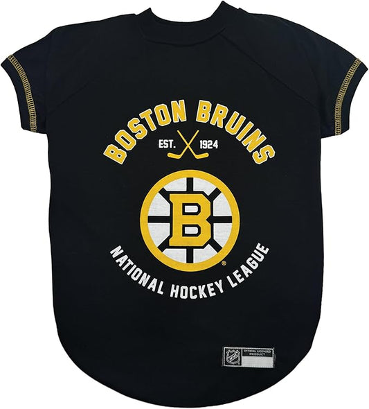 Pets First NHL Boston Bruins Tee Shirt for Dogs & Cats, Medium. - are You a Hockey Fan? Let Your Pet be an NHL Fan Too!, Medium Hockey T-Shirt