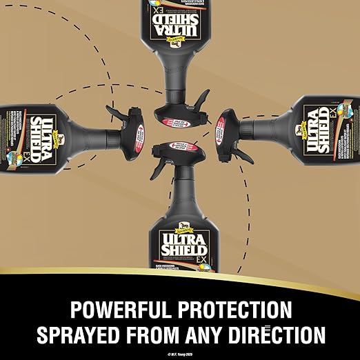 Absorbine UltraShield EX Combo 32oz Sprayer + 128oz Refill Insecticide, Kills & Repels Flies, Mosquitoes, Ticks, Fleas, Lice, Use on Horses, Dogs, Premises
