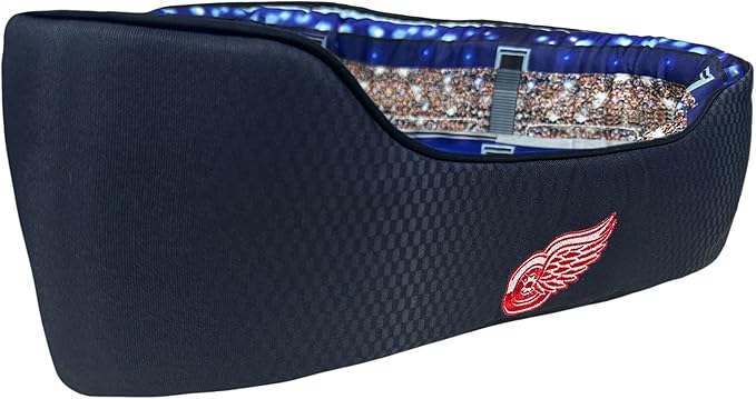 NHL Detroit Red Wings Stadium Dog Bed, Pet Pillow Bed for Dogs, Sporty Hockey Dog Bed and Lounge Cushion