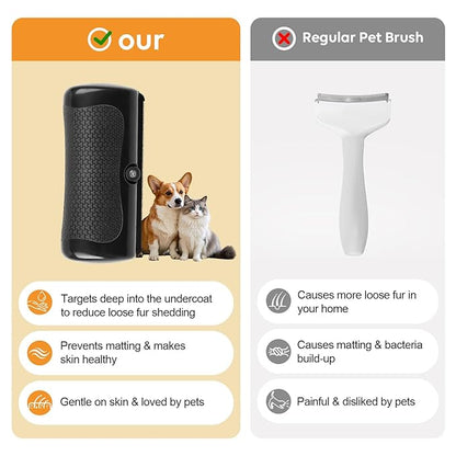 Groompro Deshedding Brush, Deshedding Brush for Pets, Deshedding Dog Brush for Cats, Dogs, Horses, Easy Hair Removal Tool