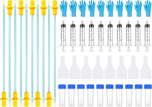 10 Set AI Artificial Insemination Dog Breeding Kit, Canine Breeding Kit, Disposable Dog Artificial Insemination, Dog Insemination Breeder Kit, Canine Breeding Supplies for Small Breeds
