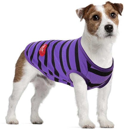 Dog Shirts for Large Dogs, Striped T-Shirts Pets Vest Pet Apparel Tee Shirts Dog Tank Top Spring Summer Suitable for Chihuahua French Bulldog Bichon Shih Tzu