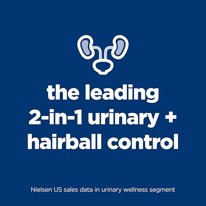 Hill's Science Diet Adult Urinary & Hairball Control Wet Cat Food Variety Pack, Chicken Stew, Vegetables & Tuna Stew, 2.9 oz. Cans, 12-Pack