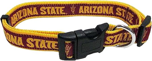 Pets First Collegiate PET Collar OLD VERSION Arizona State Sun Devils Dog Collar, Size Large. Best Sports Team Collar for Dogs & Cats. A Shiny & Colorful Dog & Cat Collar Licensed by The NCAA