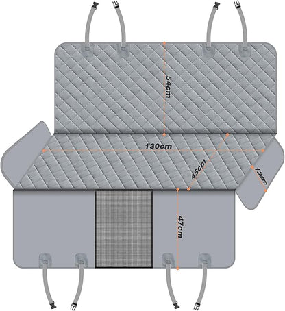 GXT Dog Back Seat Cover Protector for Cars SUV and Trucks with Mesh Window, Scratchproof Nonslip and Waterproof Material