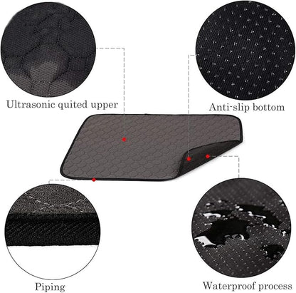 4 Pack Guinea Pig Cage Liners - Washable Guinea Pig Pee Pads, Waterproof Reusable & Anti Slip Guinea Pig Bedding Fast and Super Absorbent Pee Pad for Small Animals Rabbit Hamster Rat