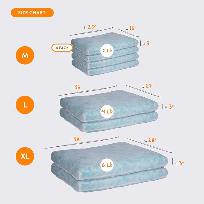 Moots Supreme Filling Formula, 8 lb (2 Cushions, 4 lb/Each), Refill for Pet Beds, Cushions and Pillows, Large