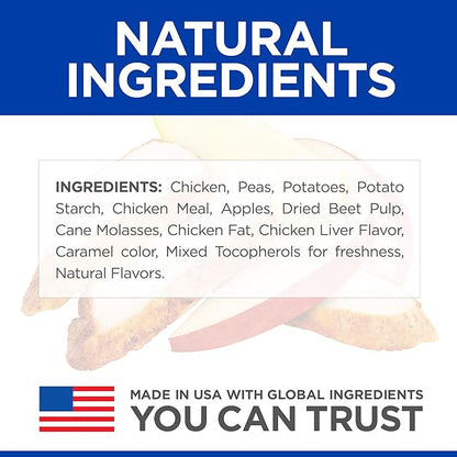 Hill's Natural Grain-Free Crunchy Dog Treats, Chicken & Apples, 8 oz. Bag