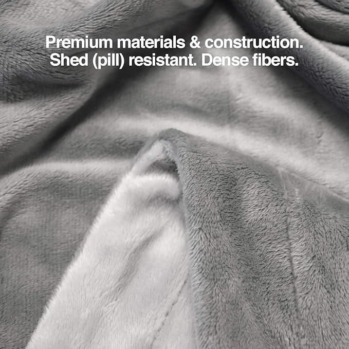 PetFusion Premium Dog & Cat Blanket | Ultra Soft Pet Blanket Available in Plush or Quilted; 2 Colors (Grey; Brown) | Perfect for Small Dogs & Large Dogs